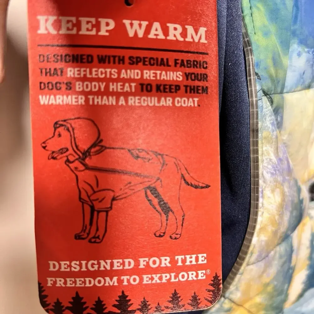Arcadia Trail XXL Dog Coat Light Up Puffer Fleece Hood Insulated Reflective Camp